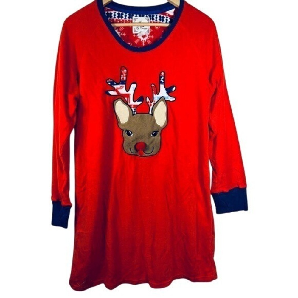 PJ Couture‎ Rudolph Reindeer Pajamas Size Large